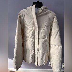 Princess Polly White Puffer Jacket